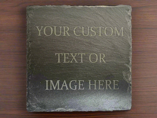 Custom Slate Coaster Set