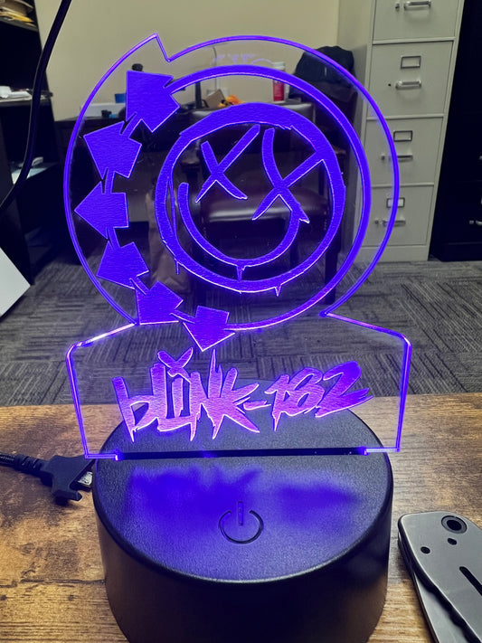 Acrylic Stand Up Sign with LED Base